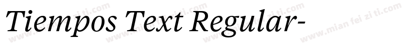 Tiempos Text Regular字体转换
